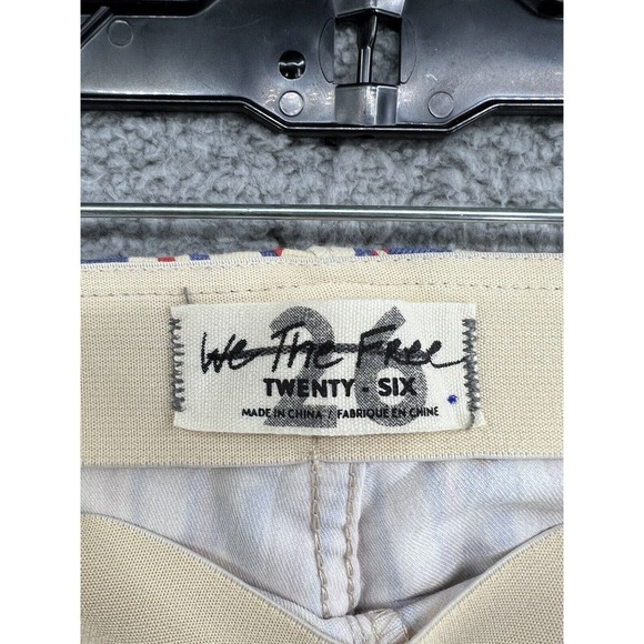 Free People Penny Pull On Stars and Stripes Flare Jeans Size 26 - Picture 8 of 10